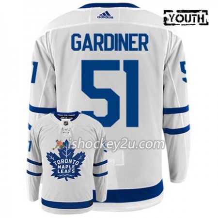 Børn NHL Toronto Maple Leafs Trøje JAKE GARDINER 51 Adidas Hvid Authentic